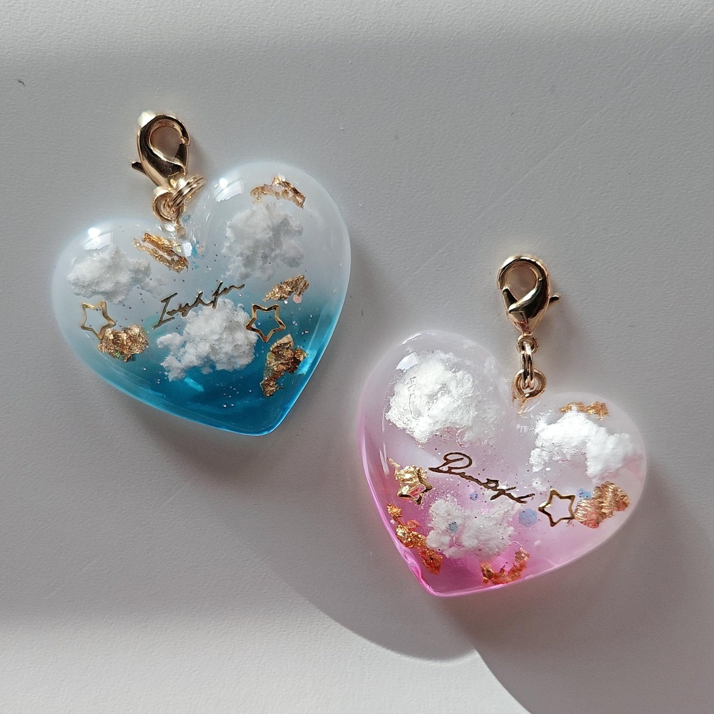 Float In the Cloud Heart Charm