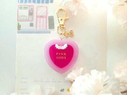 Café Time Keychain ♥ Pink soda ♥