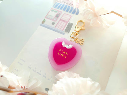Café Time Keychain ♥ Pink soda ♥