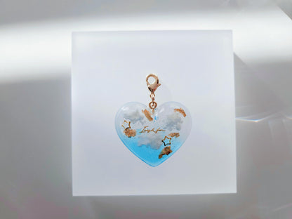 Float In the Cloud Heart Charm