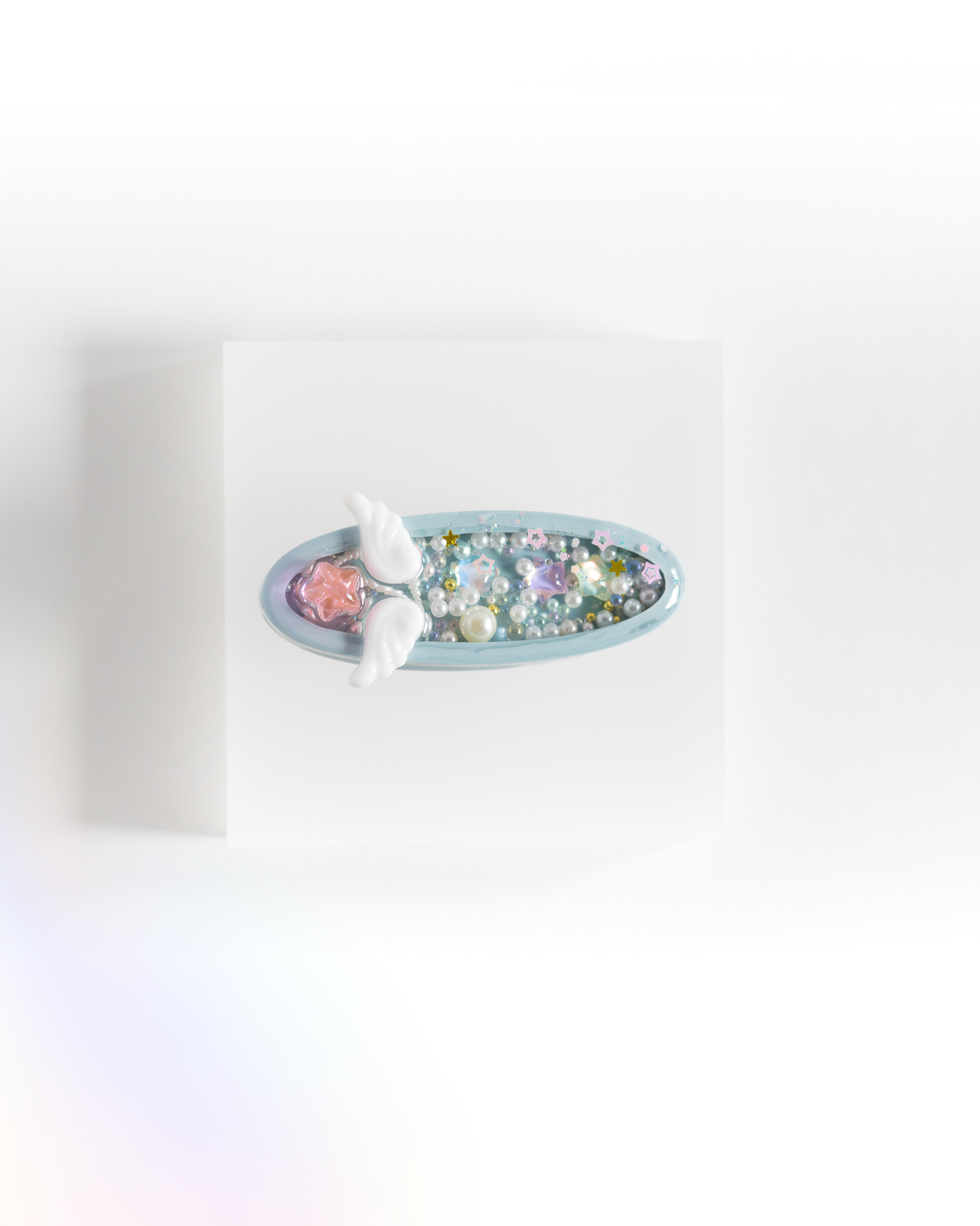 Blue Star Shaker Hair Clip