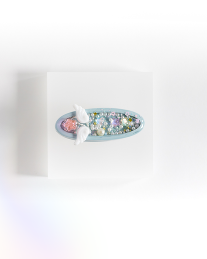 Blue Star Shaker Hair Clip