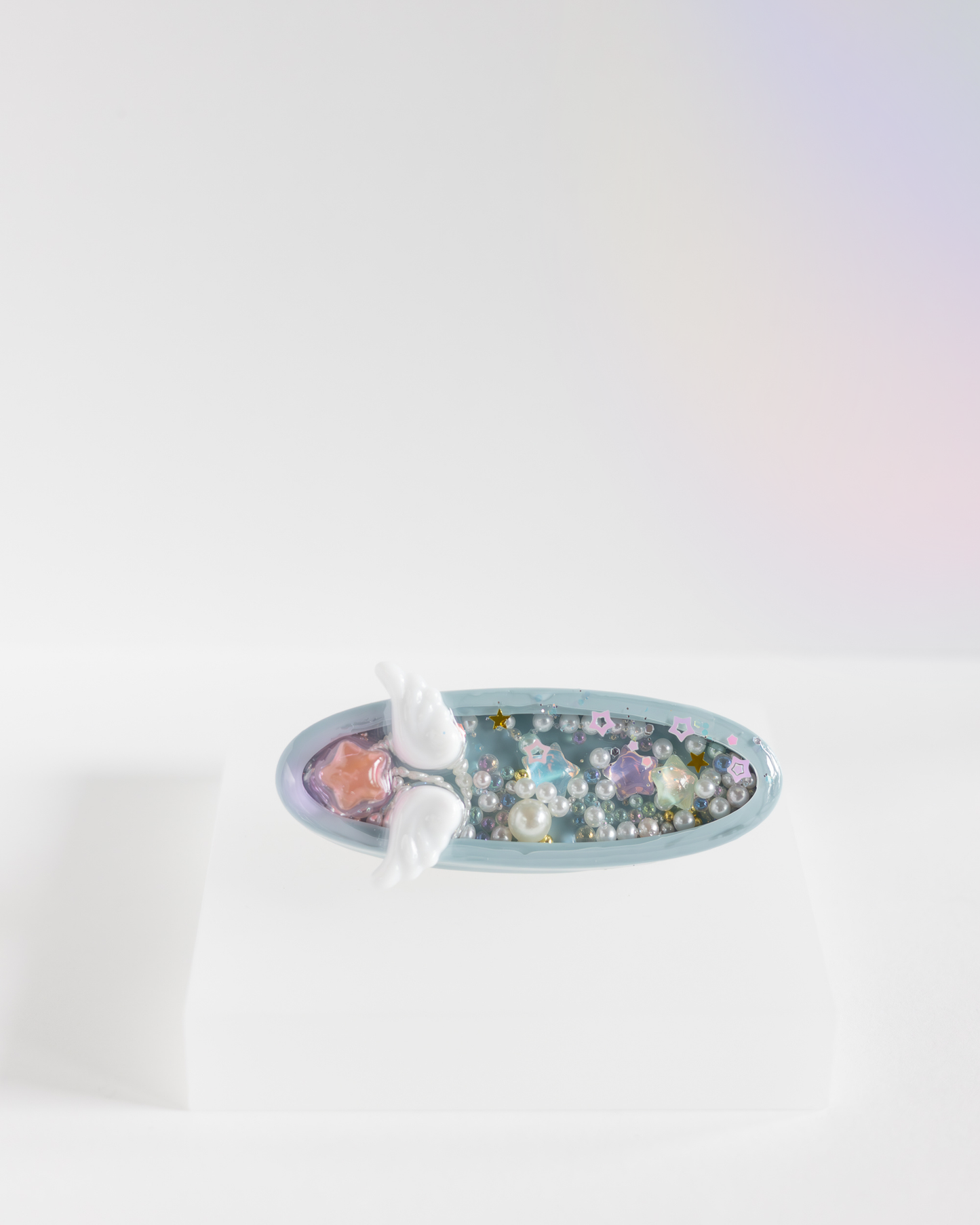 Blue Star Shaker Hair Clip