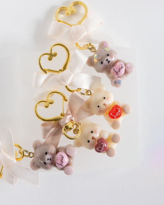 Mini Teddy Bear Keychain